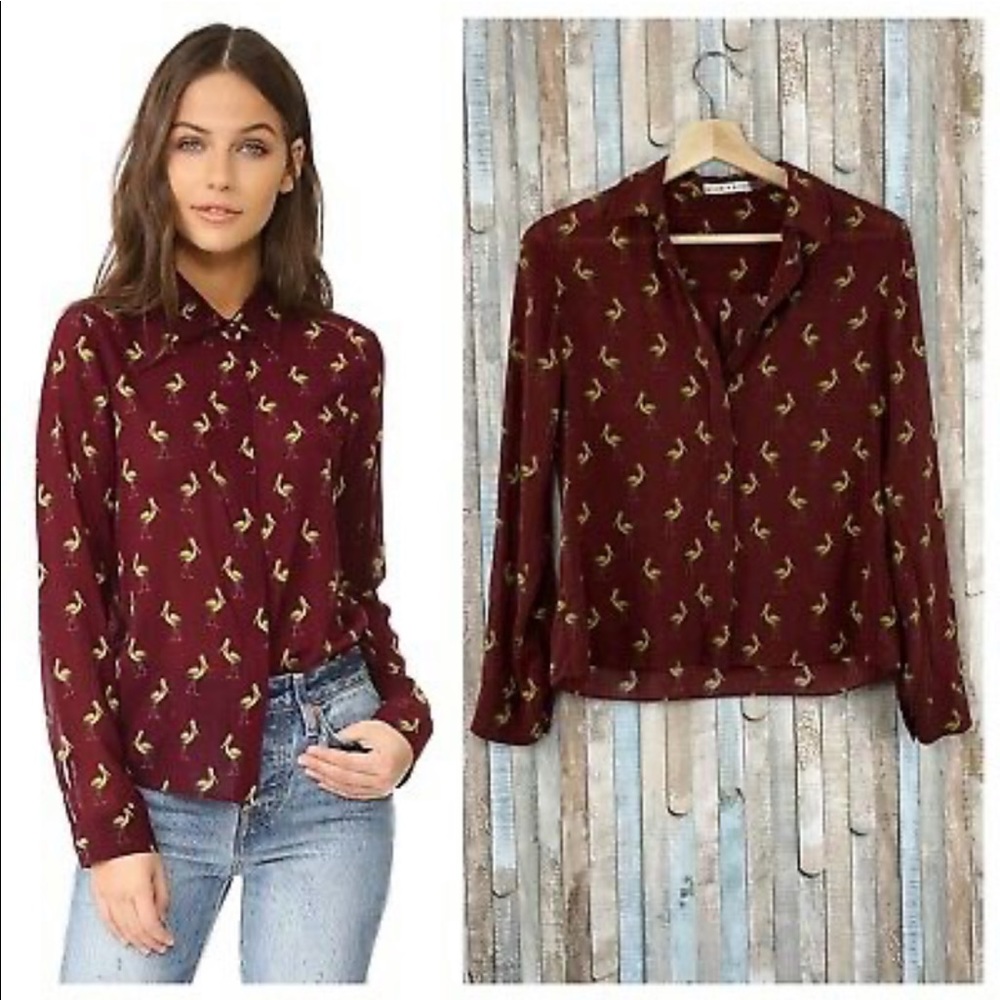 Alice & Olivia Pelican Shirt - S